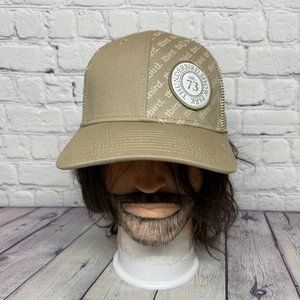 Trucker Hat Mesh Snapback Light Brown Thunderbird Show Park Est. 73 TBIRD Logo